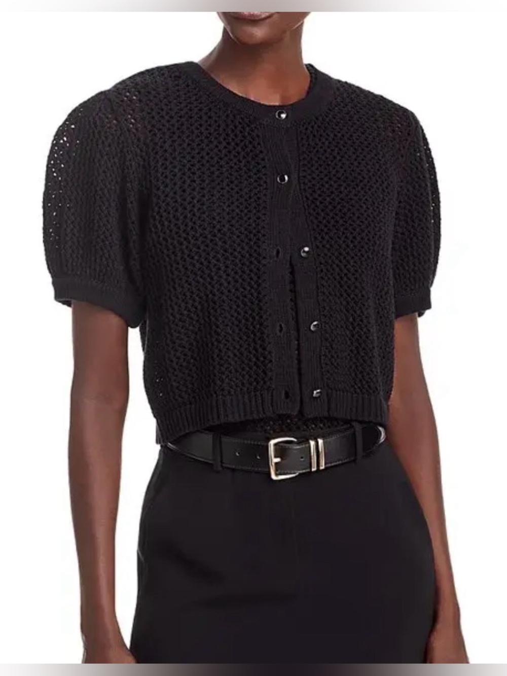 Toccin New With Tags Samantha Crotchet Cropped Cardigan Size XL Sku#13
